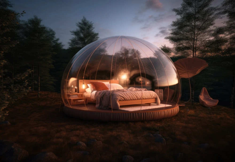 see through bubble tent